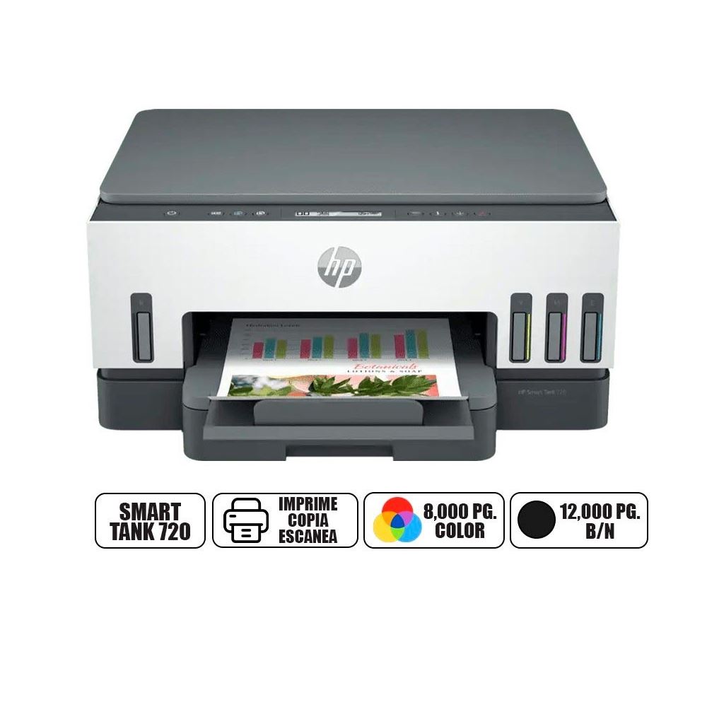 Impresora HP Smart Tank 720 Multifuncional